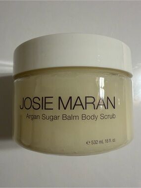 JOSIE MARAN. Argan Sugar Balm Body Scrub. Mega Size. 18oz/532ml.Sweet Clementine